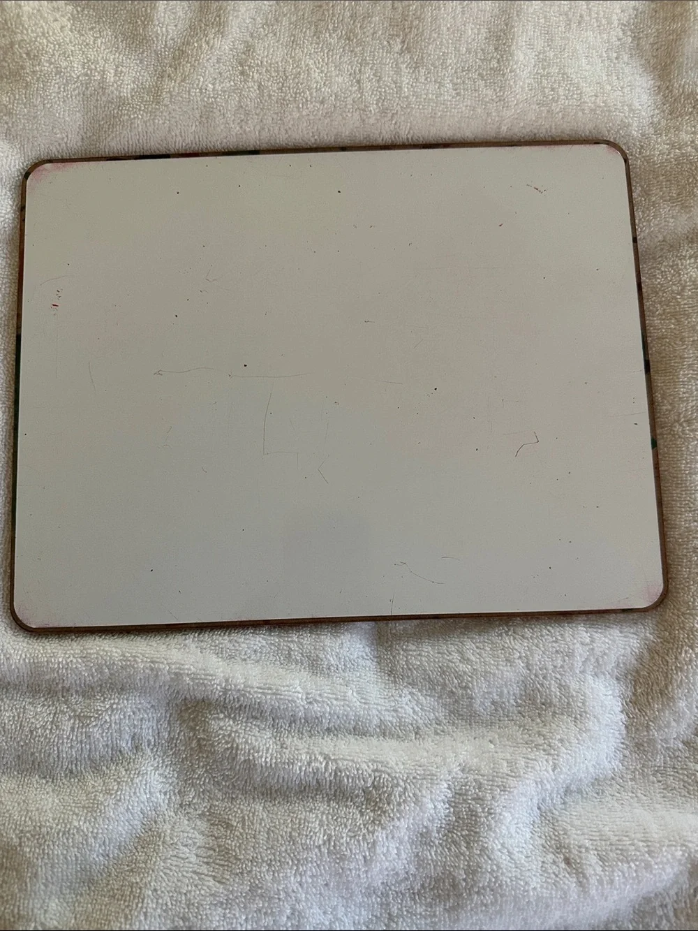 Magnetic Lined Writing Board for Kids - White with Gray Trim